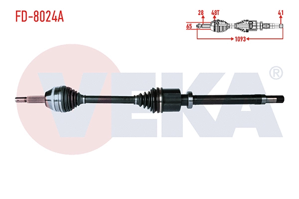 Arbre de transmission VEKA FD-8024A