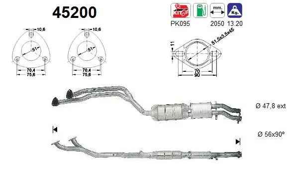 Catalyseur AS 45200