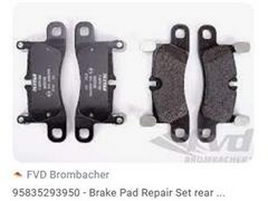 Kit de plaquettes de freins de haute performance ZPY 958 352 939 50