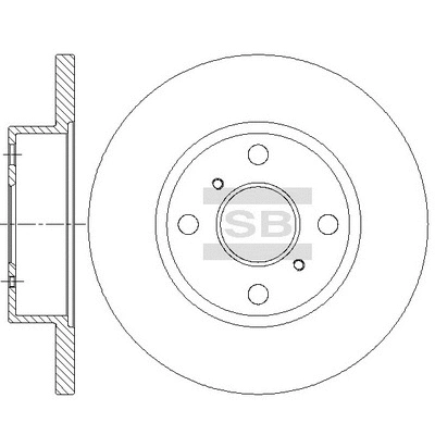 Disque de frein Hi-Q SD4673
