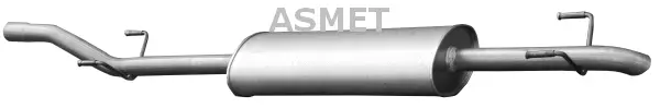 Silencieux arrière ASMET 02.045