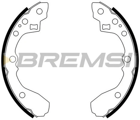 Jeu de mâchoires de frein BREMSI GF0778