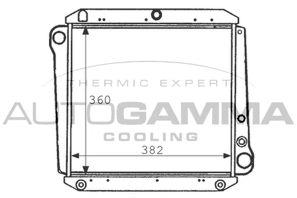 Radiateur, refroidissement du moteur AUTOGAMMA 101101