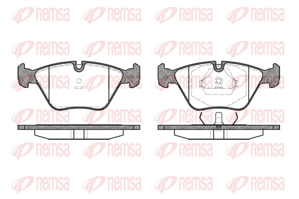Kit de plaquettes de frein, frein à disque REMSA 0270.40
