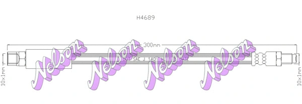 Flexible de frein KAWE H4689