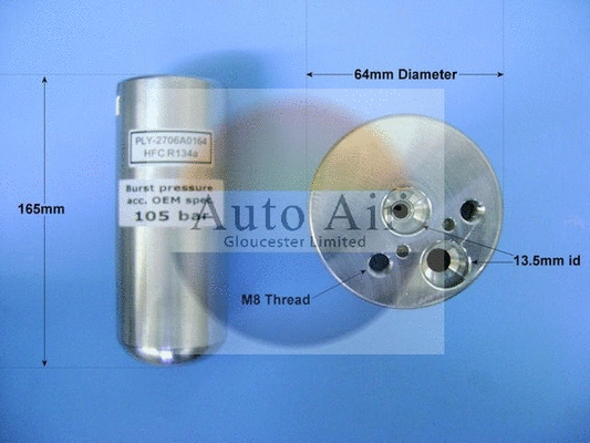 Filtre déshydratant, climatisation AUTO AIR GLOUCESTER 31-8027