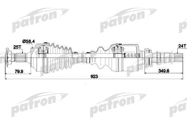 Arbre de transmission PATRON PDS0146