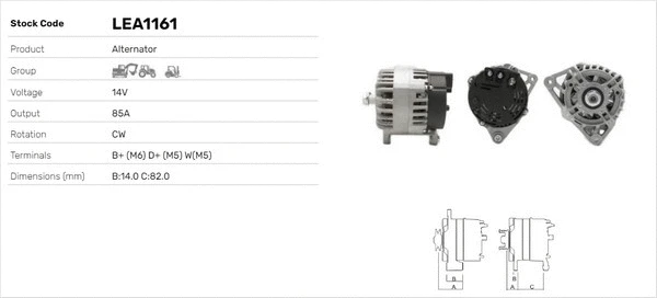 Alternateur LUSA LEA1161