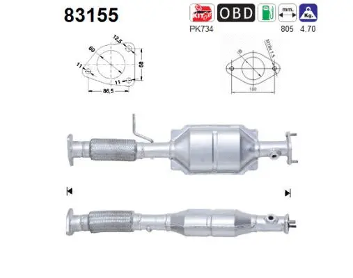 Catalyseur AS 83155