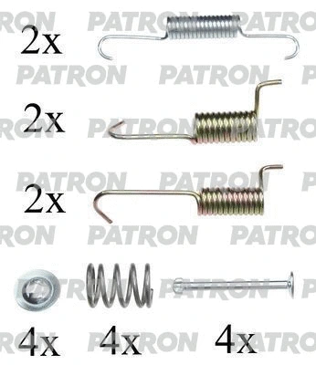 Kit d'accessoires, mâchoires de frein de stationnement PATRON PSRK0091