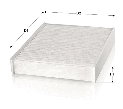 Filtre, air de l'habitacle TECNECO FILTERS CK1272