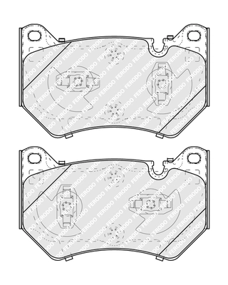 Kit de plaquettes de frein, frein à disque FERODO FDB5291