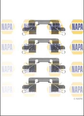 Kit d'accessoires, plaquette de frein à disque NAPA NFK1158