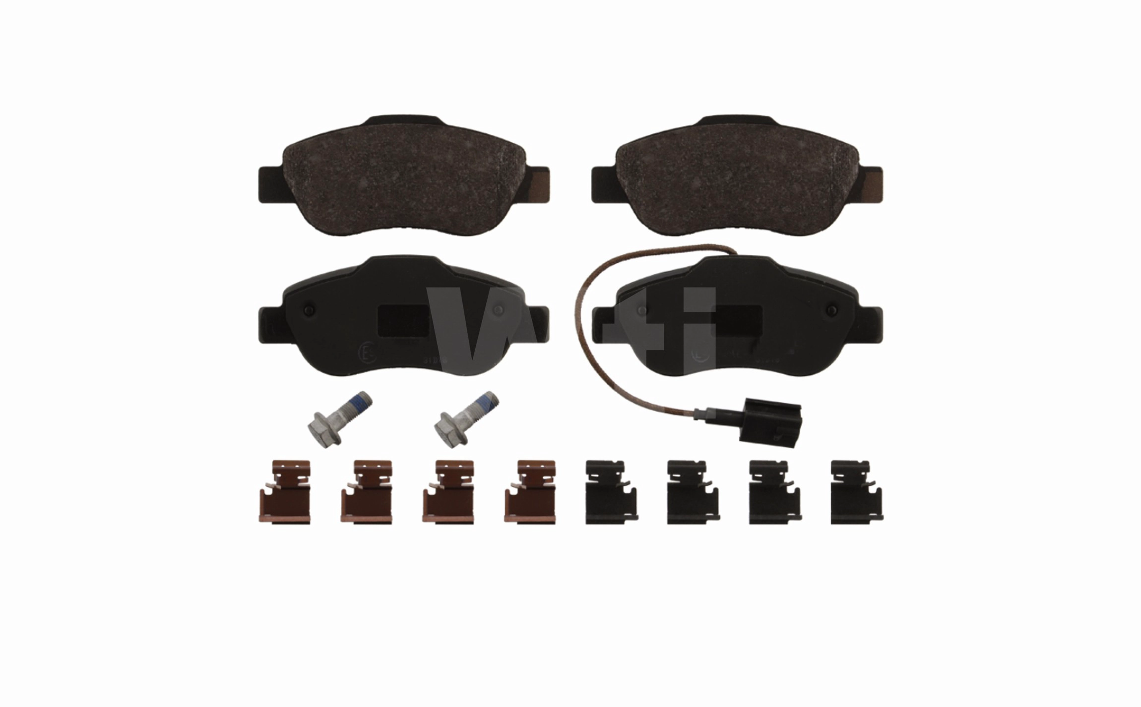 Kit de plaquettes de frein, frein à disque Wti Automotive K851039