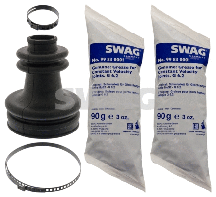 Jeu de joints-soufflets, arbre de commande SWAG 60 10 0414