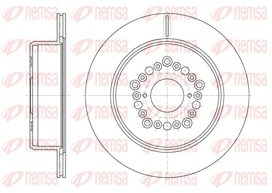 Disque de frein REMSA 61254.10