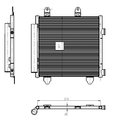 Condenseur, climatisation NRF 350445