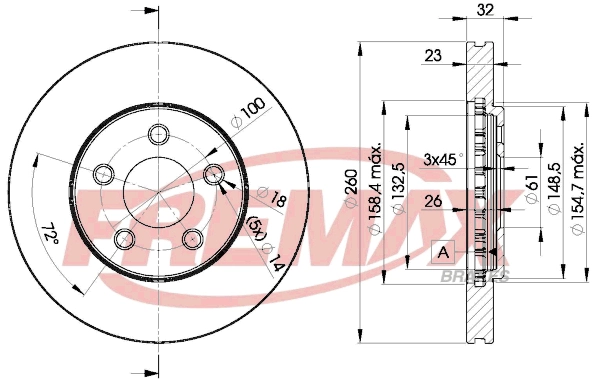Disque de frein FREMAX BD-6935