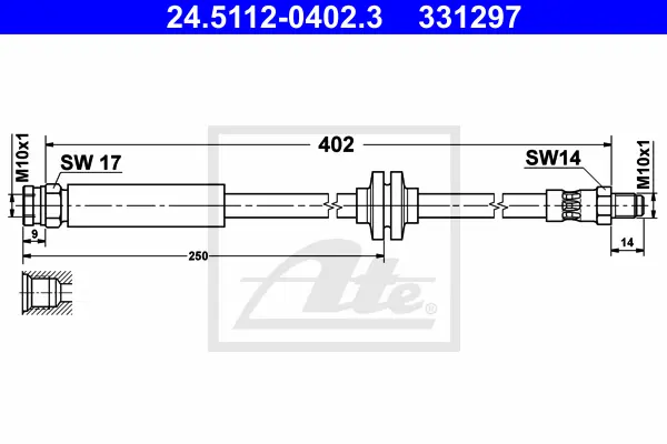 Flexible de frein ATE-APAC 24.5112-0402.3