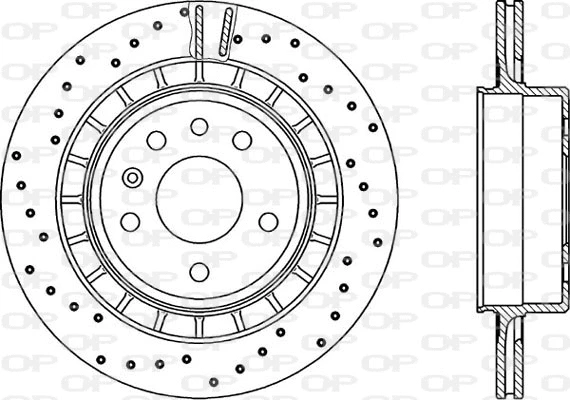 Disque de frein OPEN PARTS BDRS2242.25