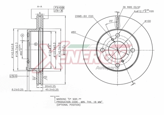 Disque de frein AP XENERGY X602771