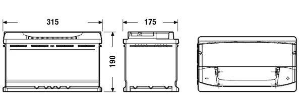 Batterie de démarrage EXIDE EA900