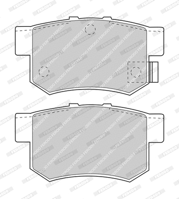 Kit de plaquettes de frein, frein à disque FERODO FDB956-D