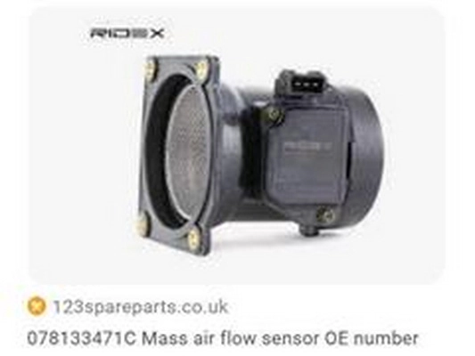 Débitmètre de masse d'air ZPY 078133471C