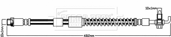 Flexible de frein BORG & BECK BBH8041