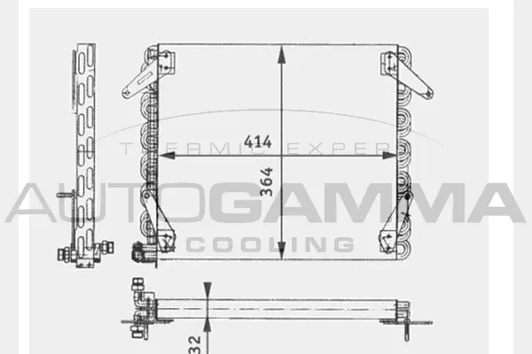 Condenseur, climatisation AUTOGAMMA 104778