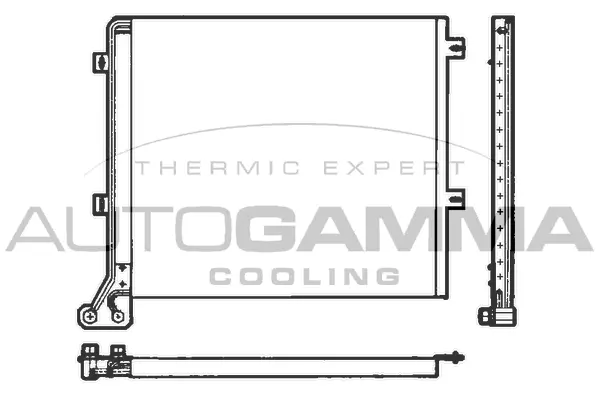 Condenseur, climatisation AUTOGAMMA 101829