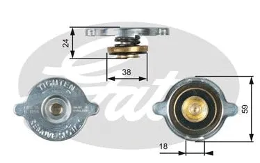 Bouchon de radiateur GATES-SEA RC113