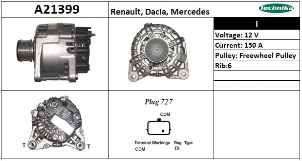 Alternateur Technika A21399