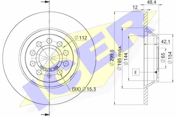 Disque de frein ICER 78BD5642-2