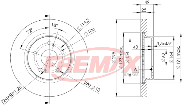 Disque de frein FREMAX BD-4803