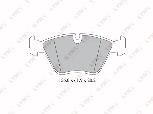 Kit de plaquettes de frein, frein à disque LYNXAUTO BD-1411