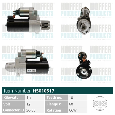Démarreur HOFFER H5010517