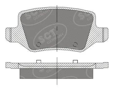 Kit de plaquettes de frein, frein à disque SCT - MANNOL SP 410 PR