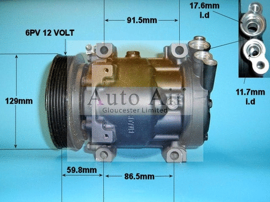 Compresseur, climatisation AUTO AIR GLOUCESTER 14-1204R