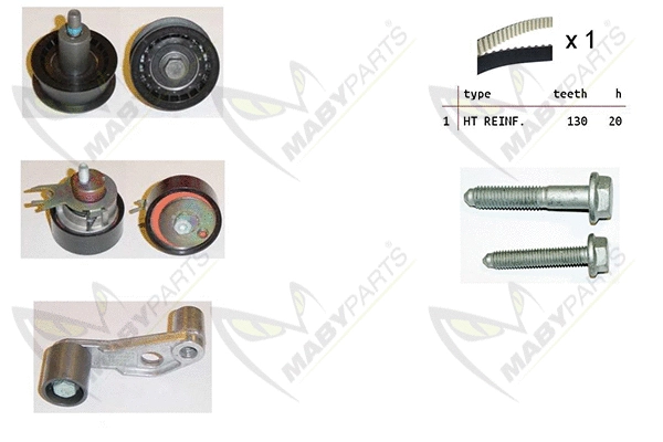 Kit de courroie crantée MABYPARTS OBK010351