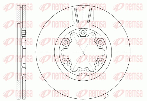 Disque de frein REMSA 6957.10
