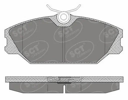 Kit de plaquettes de frein, frein à disque SCT - MANNOL SP 613 PR