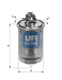 Filtre à carburant UFI 24.404.00
