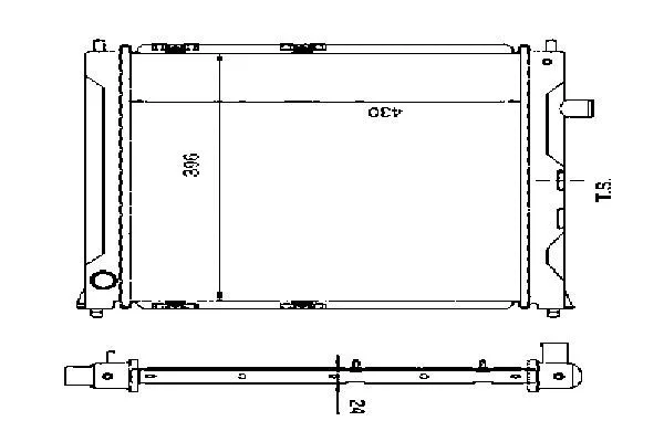 Radiateur, refroidissement du moteur ORDONEZ 2060194