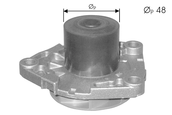 Pompe à eau, refroidissement du moteur TECDRIVE TPAE0018