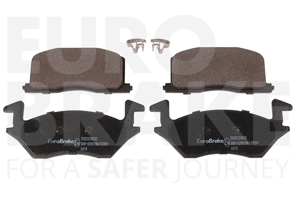 Kit de plaquettes de frein, frein à disque EUROBRAKE 5502224532