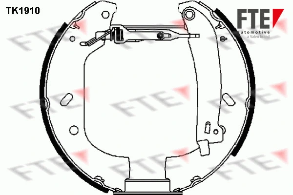 Jeu de mâchoires de frein FTE 9110009