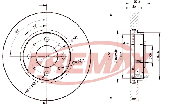 Disque de frein FREMAX BD-5902