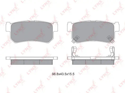 Kit de plaquettes de frein, frein à disque LYNXAUTO BD-7000