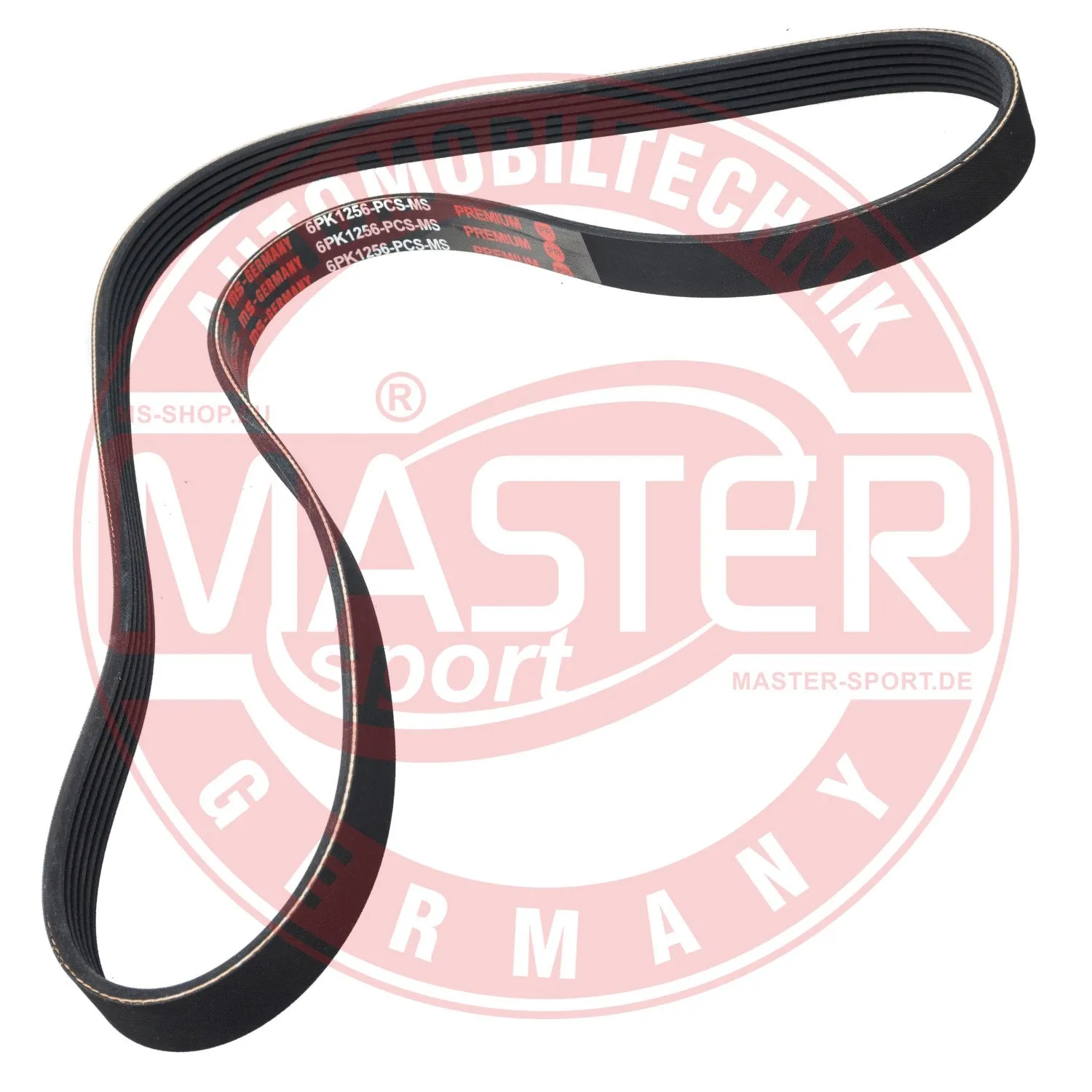 Courroie trapézoïdale à nervures MASTER-SPORT GERMANY 6PK1256-PCS-MS